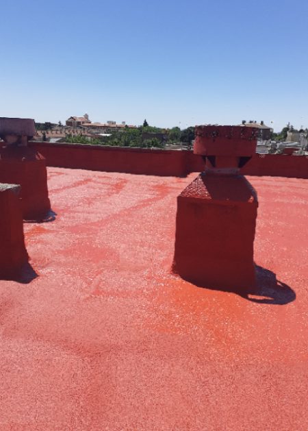 tejado rojo Aislamientos Ayara